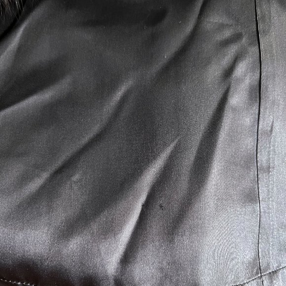 Woman cashemere/angora/wool short coat with arctic fox collar and cuffs - Picture 10 of 16